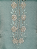 Sea Green Floral Embroidered Tissue Organza Salwar Suit with Dupatta