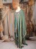 Sea Green Floral Sequins Embroidered Tissue Organza Salwar Suit