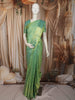 Sea Green Floral Vine Zari Woven Design Pure Kanchipuram Silk Bridal Saree with Matching Zari Border