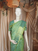 Sea Green Floral Vine Zari Woven Design Pure Kanchipuram Silk Bridal Saree with Matching Zari Border