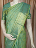 Sea Green Floral Vine Zari Woven Design Pure Kanchipuram Silk Bridal Saree with Matching Zari Border