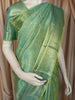 Sea Green Floral Vine Zari Woven Design Pure Kanchipuram Silk Bridal Saree with Matching Zari Border