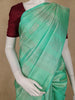 Sea Green Floral Woven Pure Kanchipuram Silk Saree