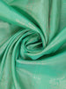Sea Green Floral Woven Pure Kanchipuram Silk Saree