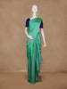 Sea Green Floral Woven Pure Kanchipuram Silk Saree
