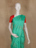 Sea Green Floral Woven Soft Silk Saree