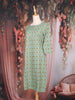 Sea Green Geometric Printed Design Cotton Kurti