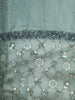 Sea Green Sequins Embellished Design Net Gown