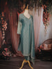 Sea Green Stone and Beads Embellished Tissue Organza Salwar Suit