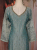 Sea Green Stone and Beads Embellished Tissue Organza Salwar Suit