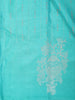 Sea Green Stripes Butta Woven Pure Kanchipuram Silk Saree