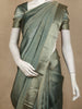 Sea Green Stripes Design Organza Saree