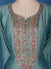 Sea Green Floral Digital Print with Embroidery Georgette Salwar Suit - Diadem