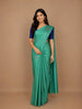 Sea Green Floral Woven Pure Kanchipuram Silk Saree