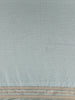 Seafoam Blue Zigzag Designed Satin Saree With Scalloped Embroidered Border - Diadem