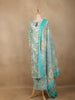 Seafoam Green Floral Design Printed Cotton Salwar Suit - Diadem
