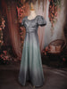 Silver Ash Grey Shimmer Glitter Embellished Design Party Wear Gown