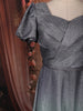 Silver Ash Grey Shimmer Glitter Embellished Design Party Wear Gown