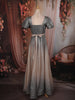 Silver Ash Grey Shimmer Glitter Embellished Design Party Wear Gown