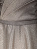 Silver Ash Grey Shimmer Glitter Embellished Design Party Wear Gown