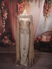 Silver Grey Floral Sequins and Silver Beads Embroidered Design Shimmer Ready to Wear Saree with Cape Sleeve