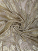 Silver Grey Floral Vine Sequins Embroidered Design Shimmer Party Wear Saree with Sequins Border