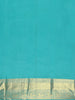 Silver Grey Floral Woven Pure Kanchipuram Silk Saree - Diadem