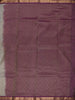 Silver Grey horizontal Striped Zari Woven Design Pure Kanchipuram Silk Saree with Contrast Zari Border
