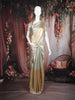 Silver and Gold Solid Design Tissue Silk Saree with Designer Border
