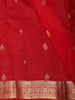 Queen Pink Floral Butta Zari Woven Design Pure Kanchipuram Silk Saree with Zari Border