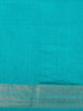 Sky Blue Bird Design Raw Silk Saree - Diadem