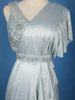 Sky Blue Floral Bead And Sequins Embroidered Shimmer Ready To Wear Saree