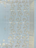 Sky Blue Floral Butta Woven Design Semi Tussar Saree