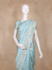 Sky Blue Floral Butta Woven Design Semi Tussar Saree