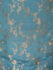 Sky Blue Floral Design Tissue Silk Straight Cut Salwar Suit with Dupatta