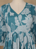 Sky Blue Floral Designed Cotton Salwar Suit - Diadem
