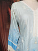 Sky Blue Floral Embroidered Cotton Salwar Suit with Dupatta
