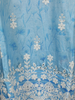 Sky Blue Floral Embroidered Cotton Salwar Suit with Dupatta