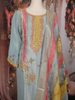 Sky Blue Floral Sequins Embroidery Tissue Silk Salwar Suit