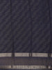 Sky Blue Floral Woven Tussar Silk Saree with Navy Border - Diadem