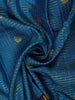 Sky Blue Mini Checked Zari Woven Design Pure Kanchipuram Silk Saree with Contrast Zari Border
