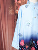 Sky Blue Ombre Floral Printed Kids Kurta Set