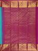 Sky Blue Paisley Butta Woven Kanchipuram Silk Saree