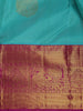 Sky Blue Paisley Butta Woven Kanchipuram Silk Saree