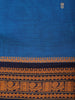 Sky Blue Small Butta Motif Design Cotton Saree With Contrast Border