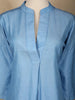 Sky Blue Solid Design Cotton Co-Ord Set