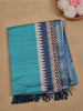 Sky Blue Solid Designed Soft Silk Saree - Diadem