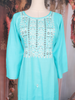 Sky BlueThread Embroidered Design Cotton Kurti