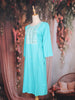 Sky BlueThread Embroidered Design Cotton Kurti