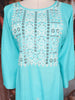 Sky BlueThread Embroidered Design Cotton Kurti